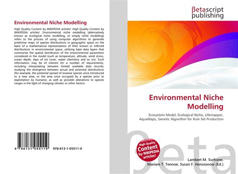 Environmental Niche Modelling 978 613 1 05511 9 6131055114 9786131055119