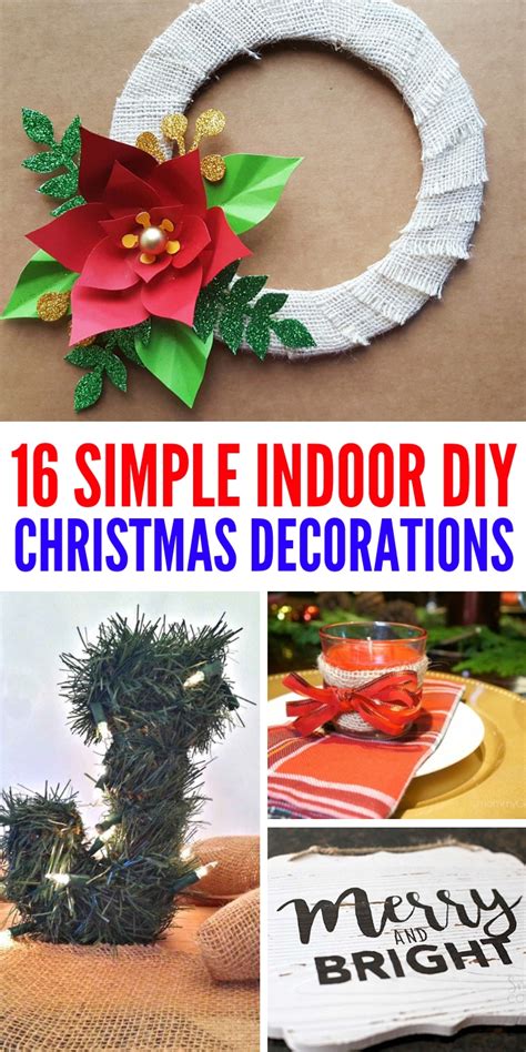 16 Diy Indoor Christmas Decorations Make Your Home Merry