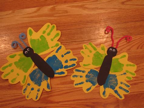 Spring Butterfly Handprint Craft Preschool Crafts For Kids
