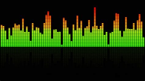 Sound Waves Audio Equalizer Stock Footage Video (100% ...