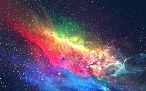 Download 1920x1200 Wallpaper Colorful Galaxy Space Digital Art