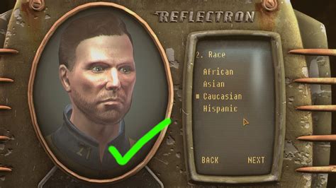 Fallout Character Overhaul FCO Sensible Character Creator Race