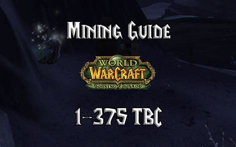 Outland, northrend, cataclysm, and pandaria professions have a maximum of 75. Mining Guide 1-375 (TBC 2.4.3) - Gnarly Guides
