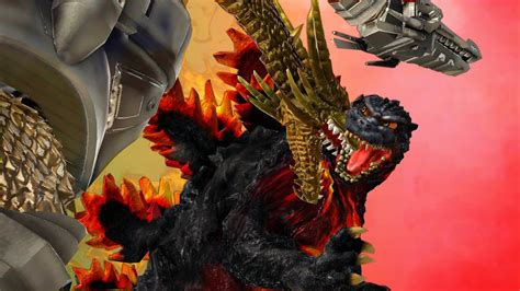 Burning Godzilla Vs Godzilla Vs Mecha King Ghidorah 🌍 Godzilla Ps4