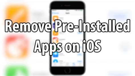 How To Delete And Restore Pre Installed Apps On Ios Youtube