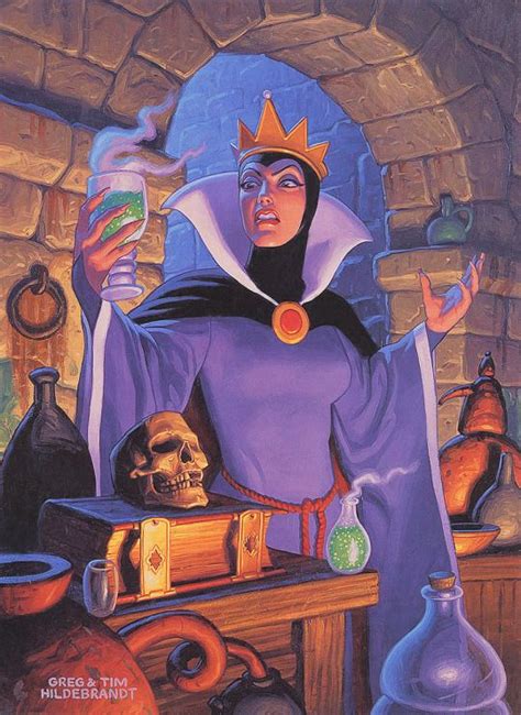 Por Greg And Tim Hildebrandt Poster Artwork Disney Evil Queen Art