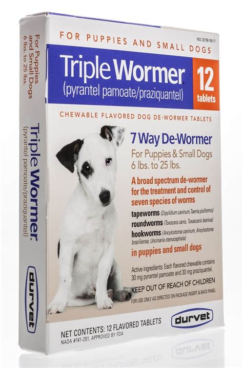 Worming puppies starts at 2 weeks of age! Triple Wormer® for Puppies & Dogs | Santa Cruz Animal Health