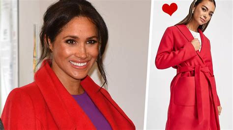Loved Meghan Markle's red longline coat? This ASOS lookalike is so
