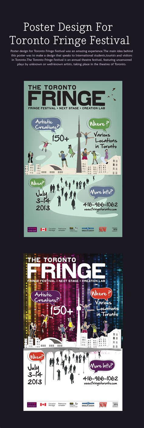 Toronto Fringe Festival Poster Design On Behance