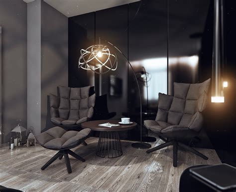 His And Hers Apartment Interior Design By Angelina Alexeeva Visualized