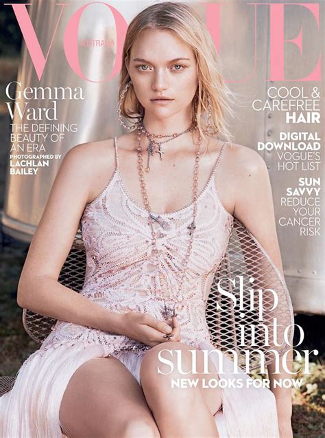 Gemma Ward Vogue Australia January Cover