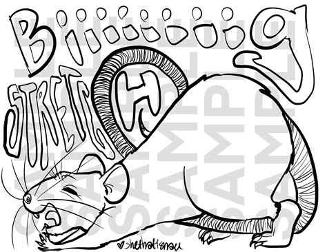 Yawn Coloring Page