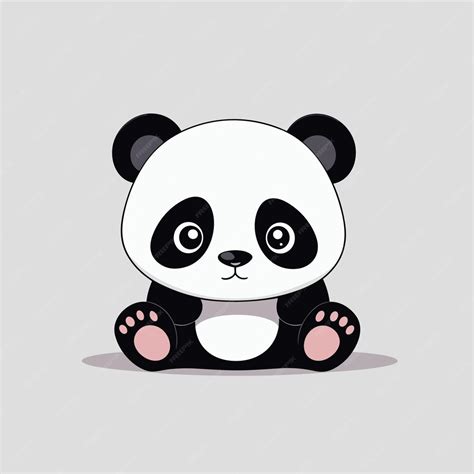 Premium Vector Cute Little Panda