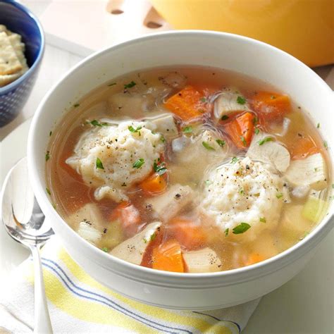 Healthy Chicken Dumpling Soup Recipe Taste Of Home