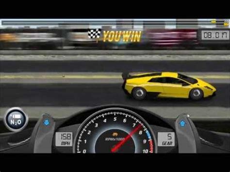 Android drag racing level 7 tune setup for half 1/2 mile races with ferrari novitec rosso 599 gtb upgrades 5 5 5 5 5 5 win. Drag Racing level 8 Lamborghini Murcielago LP 670 - 4 5V 1 ...