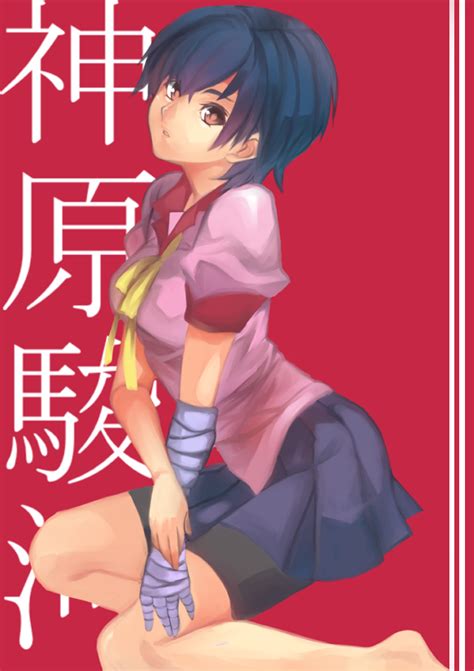 Anime Picture Search Engine 1girl Bakemonogatari Bandages Bike