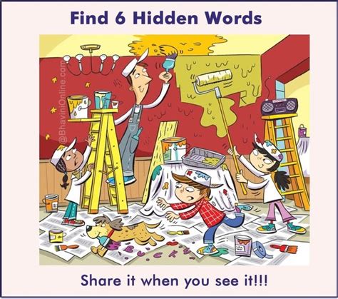 Whatsapp Riddle Find 6 Words Hidden In The Picture 13 Actividades