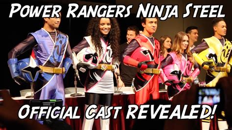 power rangers ninja steel official cast revealed youtube