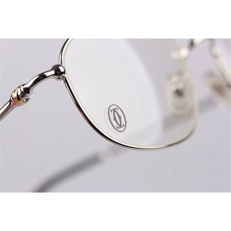 Cartier Paris Vintage Eyeglasses Vesta Platinum 56 21 140mm Nos In Silver Metallic For Men Lyst
