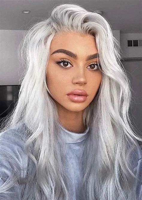 Platinum Silver Hair Color Ideas To Show Off In Year White Hair