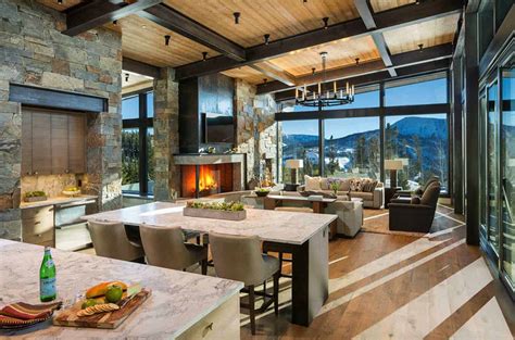 Modern Rustic Mountain Home With Spectacular Views In Big