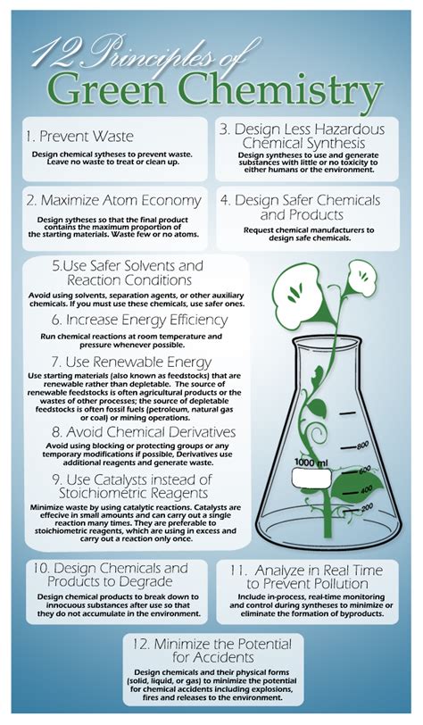 12 Principles Of Green Chemistry Visually