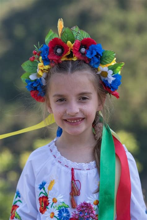 Ukrainian Girl In Traditional Costume Stock Photo Image Of