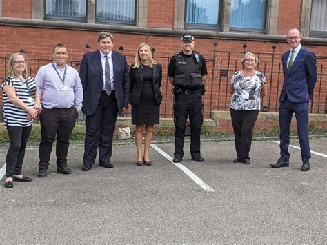 Commissioner Welcomes Policing Minister Kit Malthouse To Blackpool Lancashire Police Crime