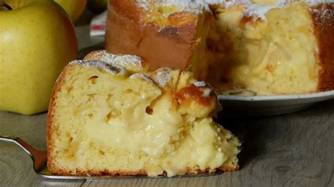 Gâteau aux pommes à la crème pâtissière recette avec et sans Thermomix