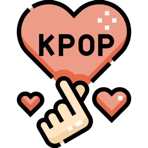 Kpop Detailed Straight Lineal Color Icon