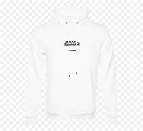 Contrasting Logo Straight Hoodie White The Official Balr Png Jacket