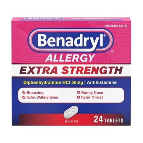 BENADRYL Extra Strength Allergy Relief ULTRATABS Tablets BENADRYL