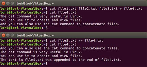 How To Combine Text Files Using The Cat Command In Linux
