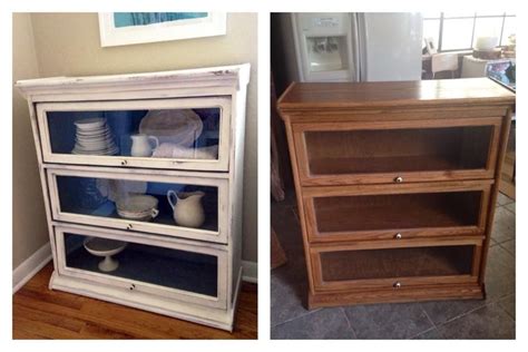 One of the easiest methods for a kitchen remodel is to reface your kitchen cabinets if you like your current kitchen layout. Before & After refinishing a vintage lawyer's cabinet in ...