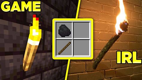 Does Minecrafts Torch Recipe Work Irl Youtube