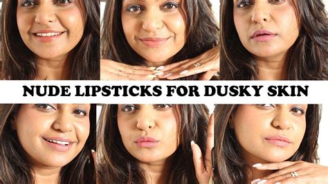 Nude Lipsticks For DUSKY Skin Current Fav Nude Lipsticks YouTube