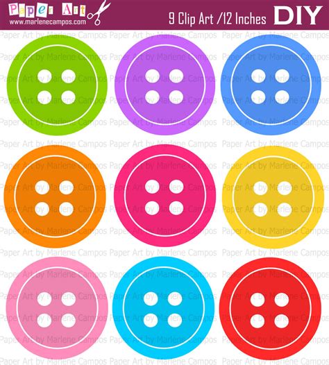 Buttons Clipart Printable Picture Buttons Clipart Printable