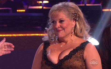 Nancy Grace Suffers An Embarrassing Wardrobe Malfunction As Her Dress Slips Down On Dancing With