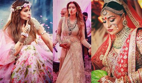 All Bollywood Actress Wedding Photos 20 Bollywood Actress Royal Wedding Day Look Deepika