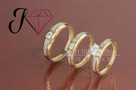 Cómo encontrar las mejores argollas de matrimonio. Trío de anillos de matrimonio #2198 Costa Rica - Joyería ...