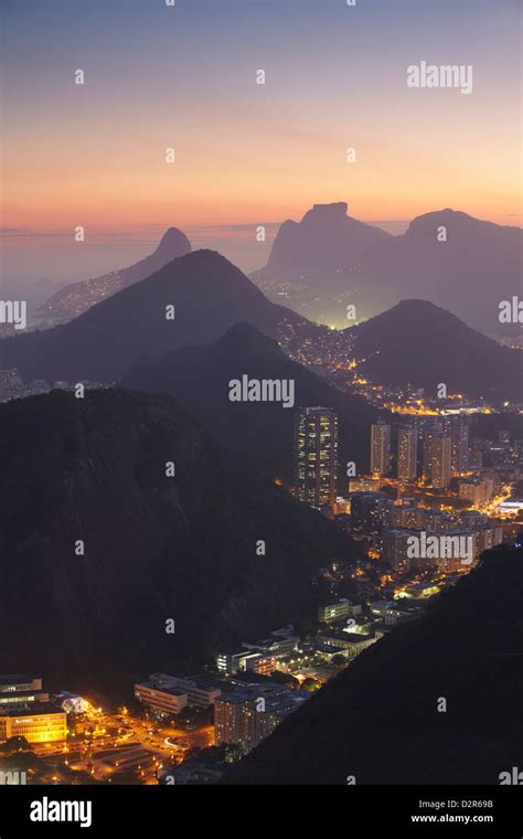 View Of Rio At Sunset From Sugar Loaf Mountain Rio De Janeiro Brazil