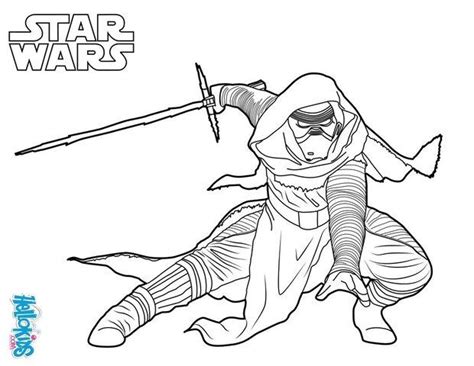 The mask is made of a retexture of koala0226s kylo ren mask. Kylo ren - star wars coloring pages - Hellokids.com