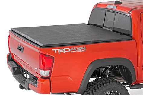 2016 2020 Tacoma Rough Country Soft Tri Fold Tonneau Cover 5 Bed With