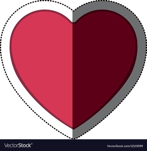 Isolated Heart Shape Design Royalty Free Vector Image