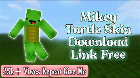 Mikey Turtle Skin Download Link Free In Minecraft Youtube