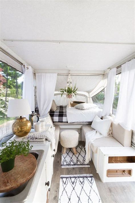 16 Best Pop Up Camper Makeover Ideas On A Budget Caravan Interior