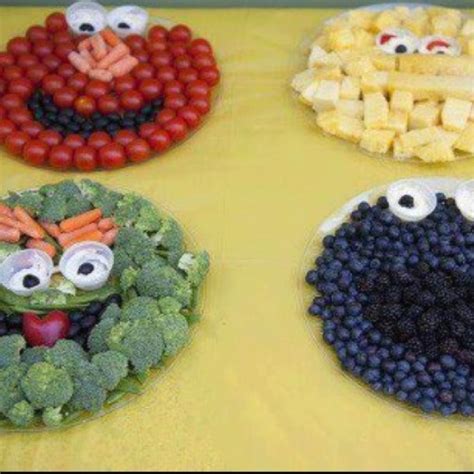 Having seen 'sausage', they wanted to continue… a2b933e2dbe74bc4014b406c210f134a.jpg 640×640 pixels | Fun kids food, Sesame street food, Sesame ...