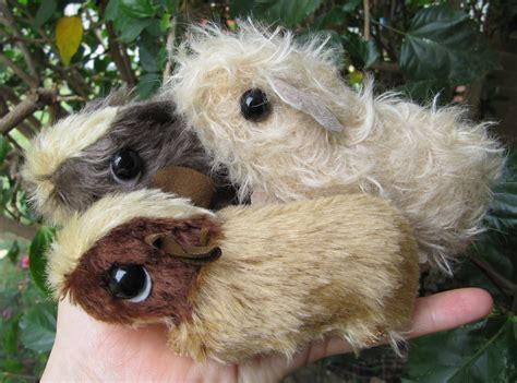 Fliss Newborn Size Baby Guinea Pig Stuffie Ooak Mohair