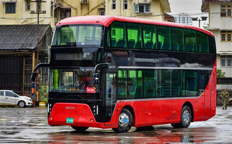 Switch Mobility Unveils Indias First Electric Double Decker Bus In