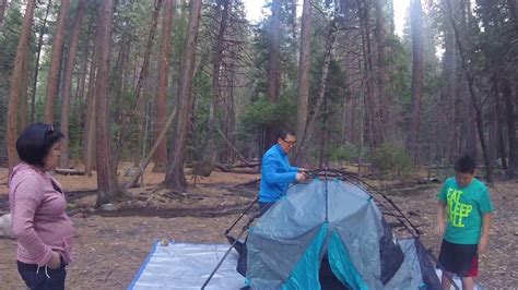 Tent Camping At Yosemite National Park With My Lightspeed Tent Youtube